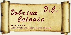 Dobrina Ćalović vizit kartica